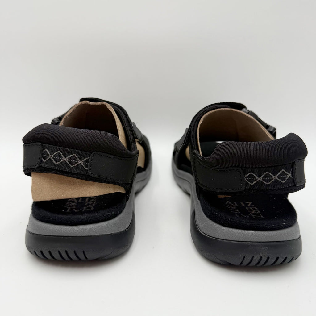 Naturalizer Womens Angeles III Sandals Size 8.5 M EU 38.5 Black Leather NIB