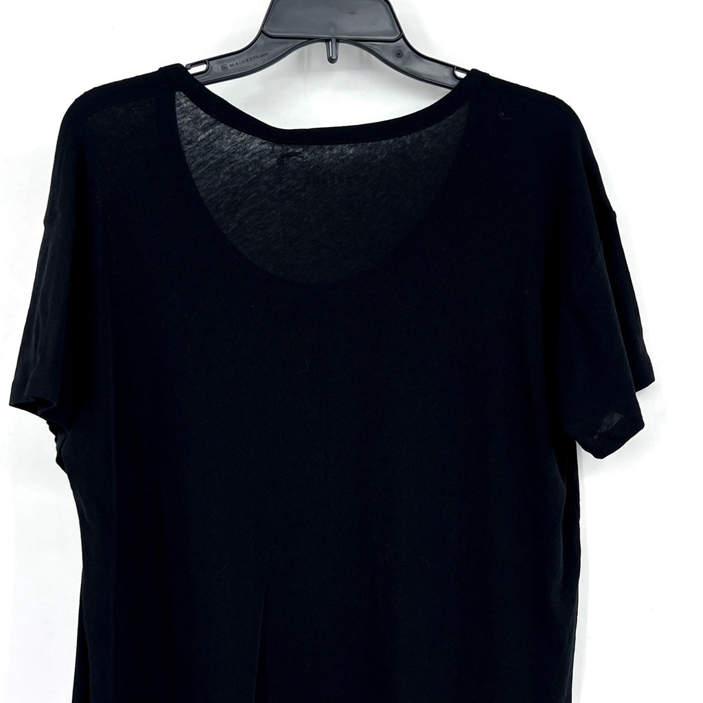 EVERLANE Women's The Air Scoop-Neck Tee Medium Black Short Sleeve NWT