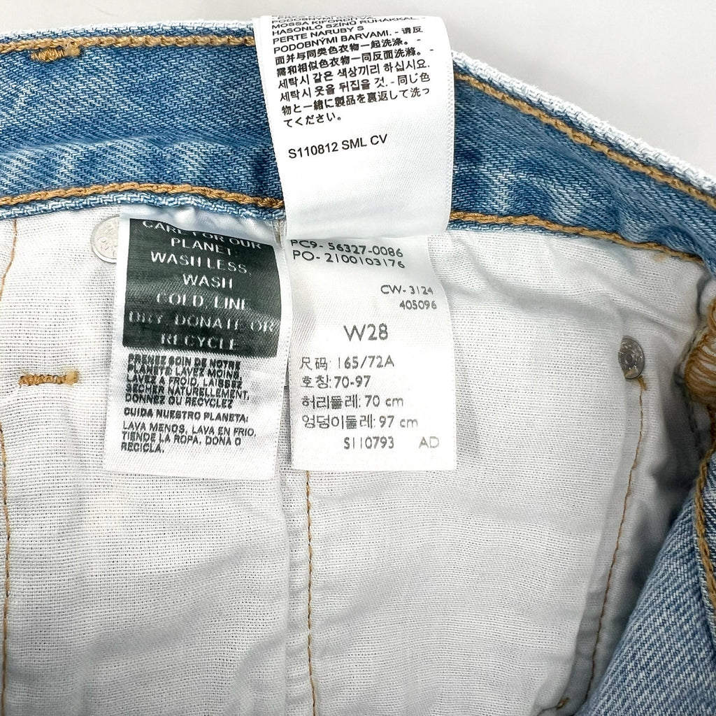 LEVI'S Womens 501 Original Fit Denim Shorts Size 28 US 6 Blue 56327-0086 NWT