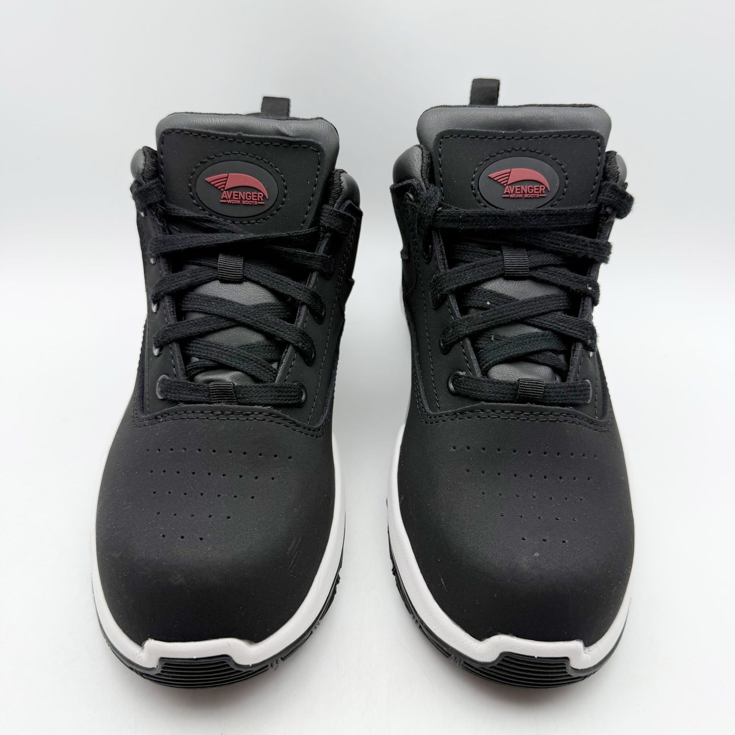 Avenger Mens Reaction SR CT Work Sneakers US 8 D EU 41.5 Black White NIB