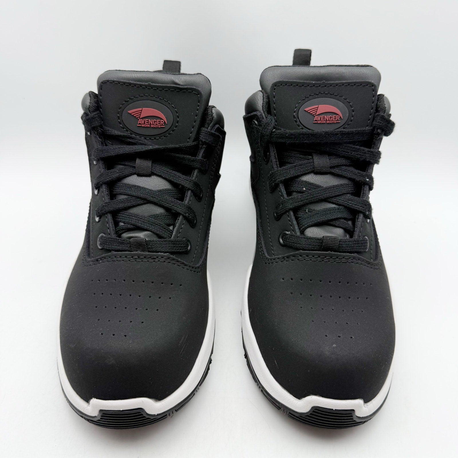 Avenger Mens Reaction SR CT Work Sneakers Size 8 D EU 41.5 Black White NIB