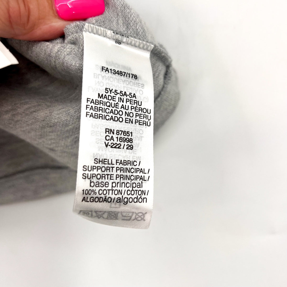 LACOSTE Kids Short Sleeve Classic Pique Polo Shirt SIZE 5 Grey NWT