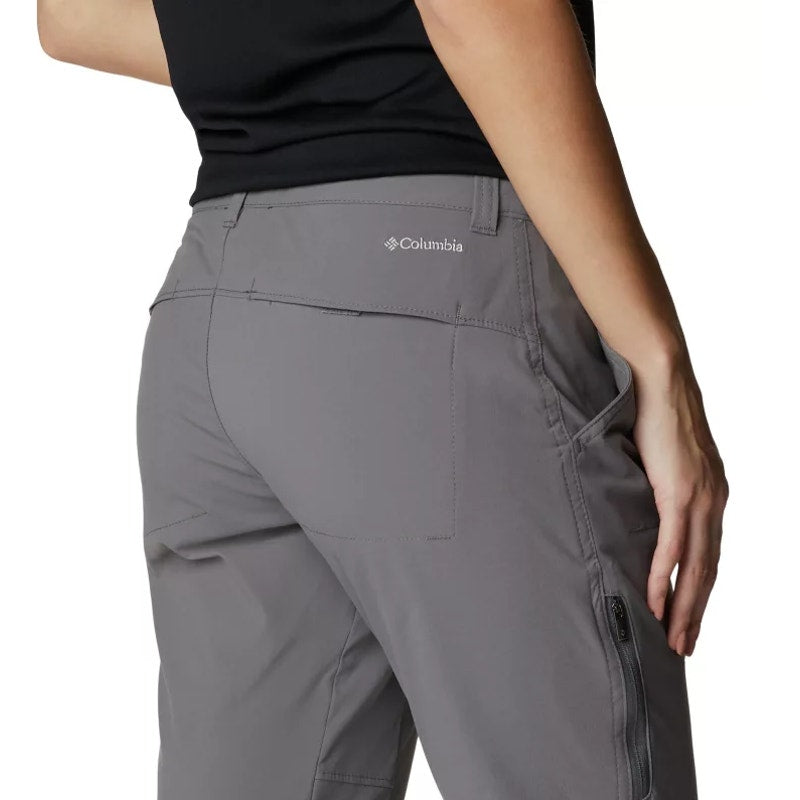 COLUMBIA Womens Saturday Trail Hiking Trousers Size 14 City Grey Roll Up Leg NWT