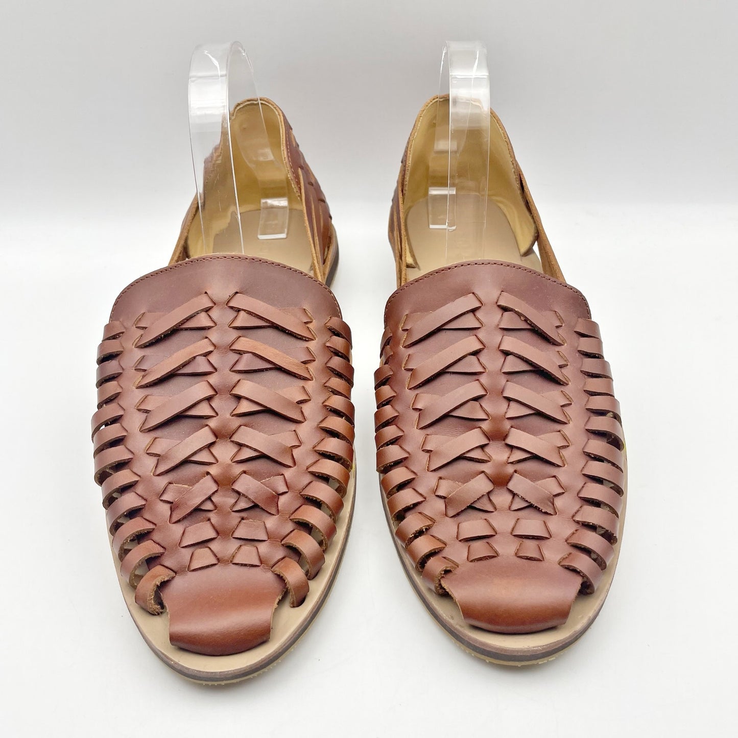 Nisolo Mens Huarache Sandal US 10 EU 43 Brown Leather NWOB