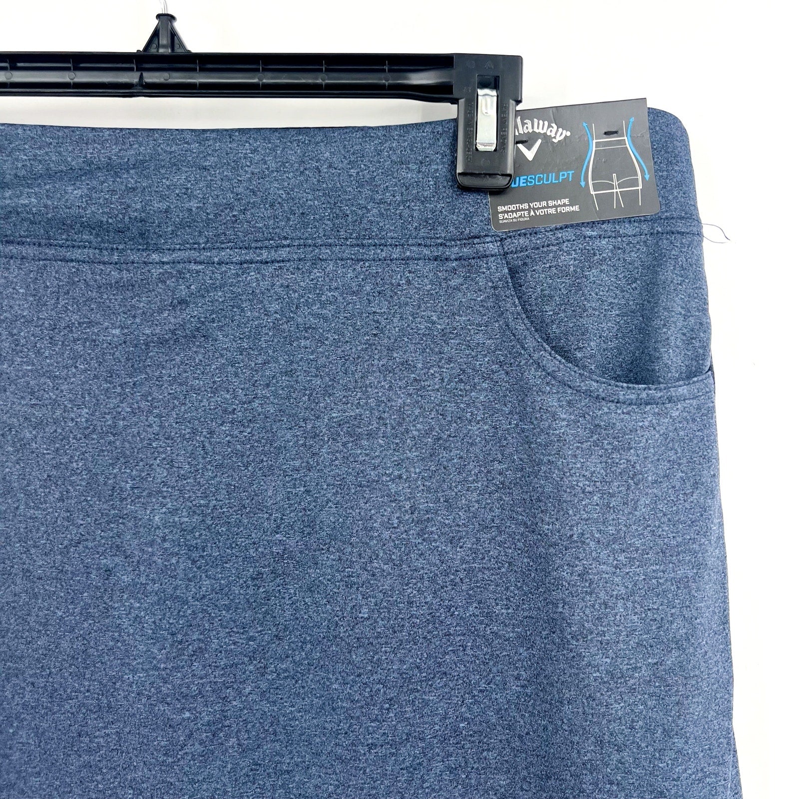 CALLAWAY Womens True Sculpt Skort Medium Blue True Navy Heather UPF 50 NWT