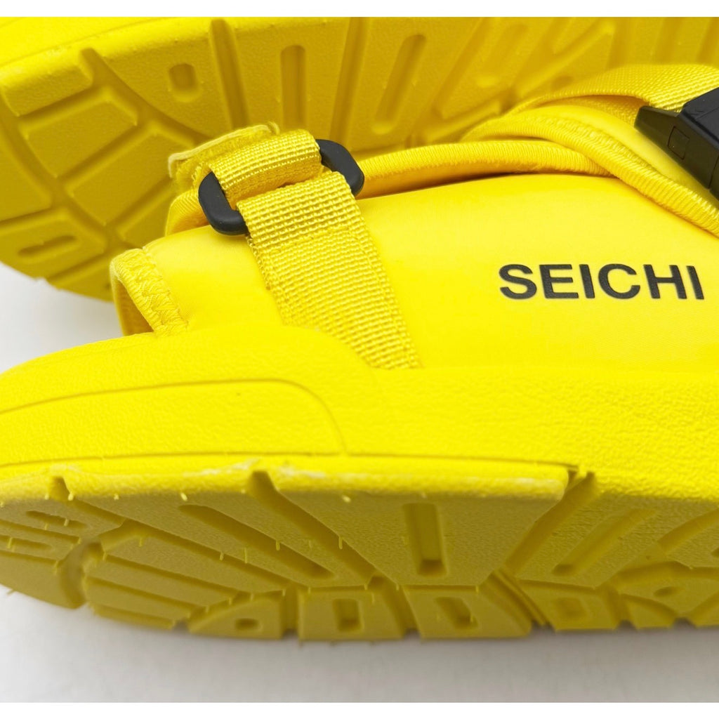Seichi Mens Yoroi V2 Slide Sandals Size 10 EU 43 Luminate Yellow NIB