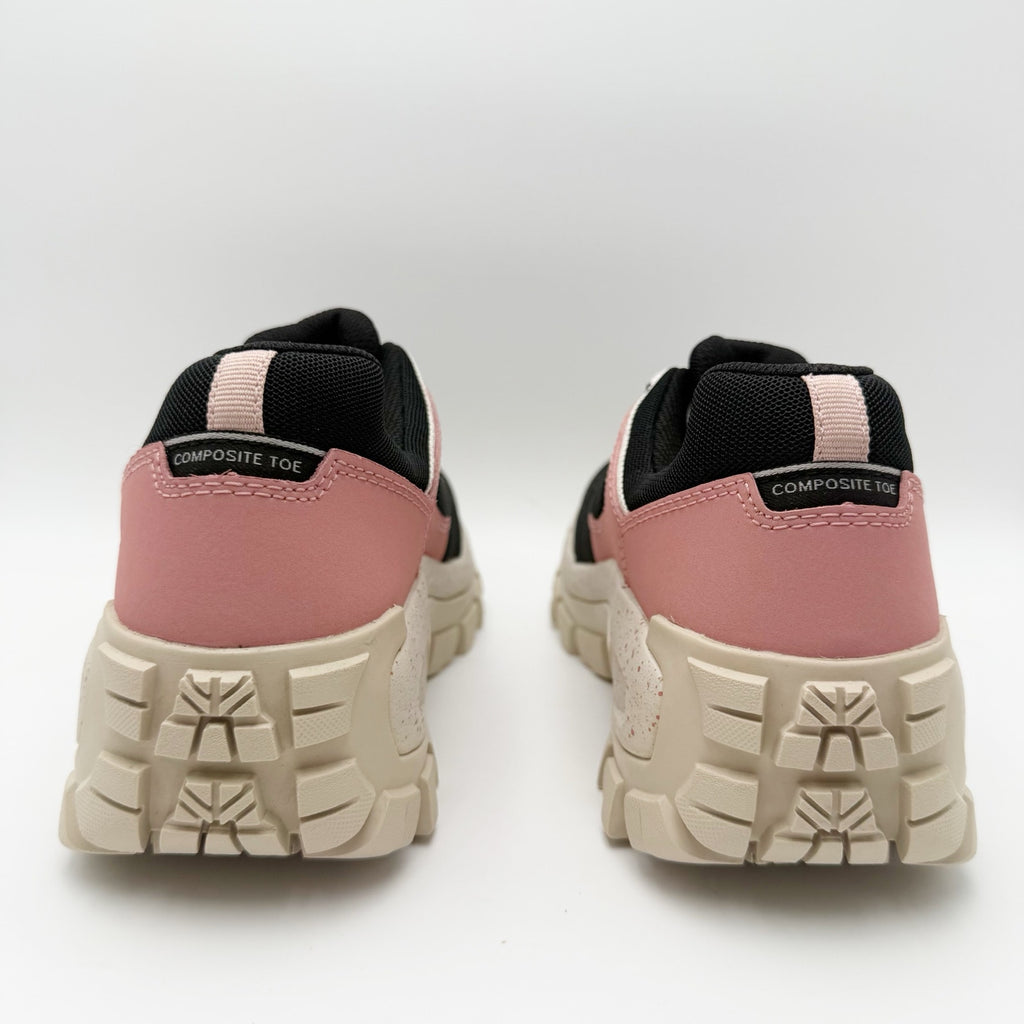 Caterpillar Womens Invader Sport CT Work Sneakers Size 9 M Black Pink SR NWOB
