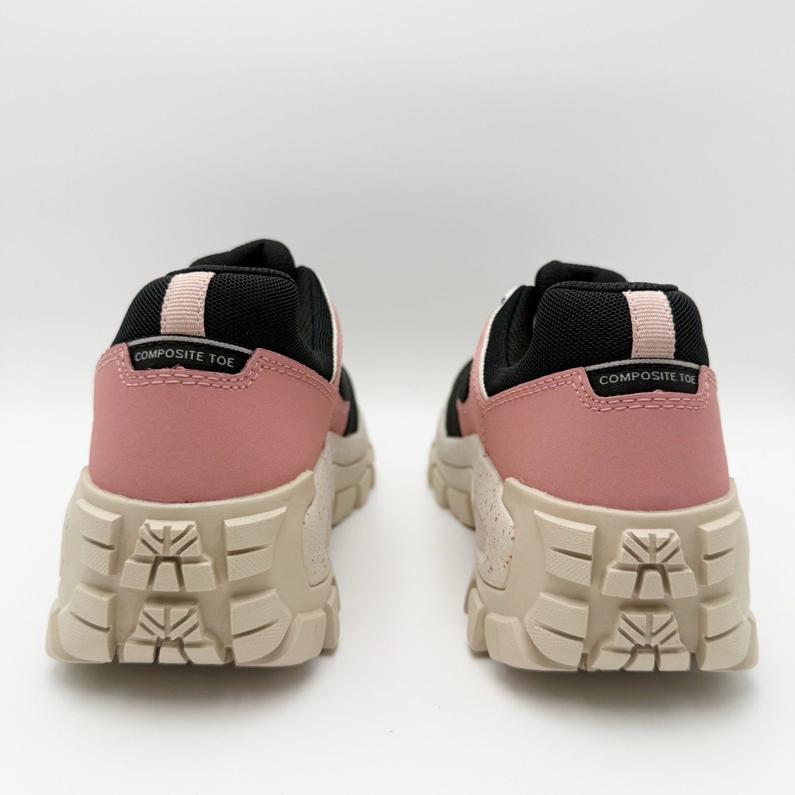Caterpillar Womens Invader Sport CT Work Sneakers Size 9 M Black Pink SR NWOB