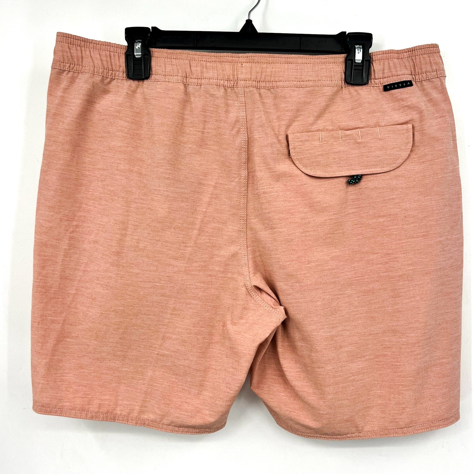 VISSLA Men's Breakers Ecolastic 16.5" Swim Trunks XL Orange Oxide Linerless NWT
