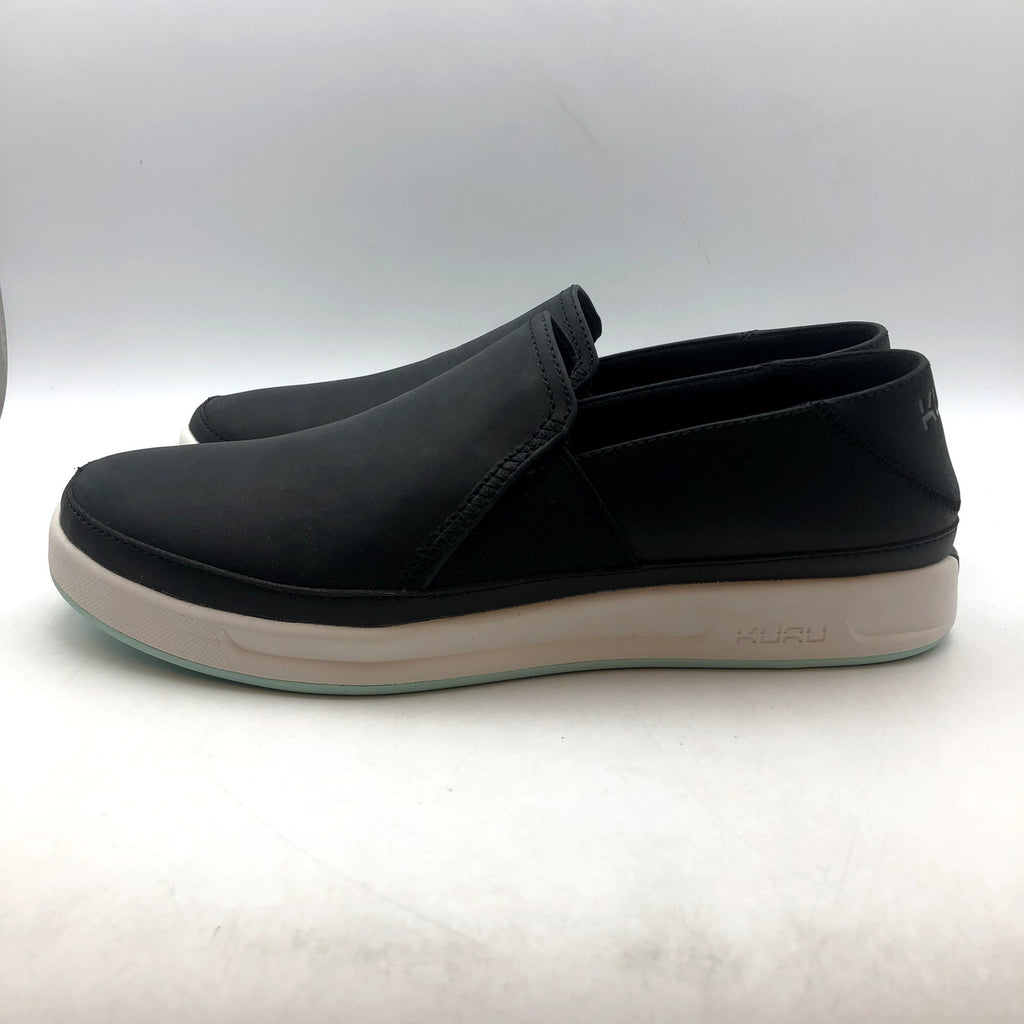 KURU Womens Roam Atla Slip On Sneakers Size 10.5 EU 42 Jet Black Leather NIB