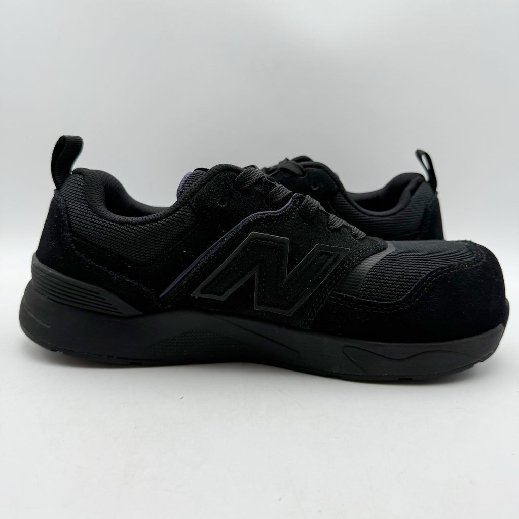 New Balance Womens Elite Lite Work Shoes US 7.5 Black Purple CT SR Sneakers NIB
