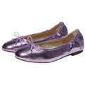 Sam Edelman Kids Felicia Ballet Flats Size 3 M EU 35 Lilac Metallic Leather NIB