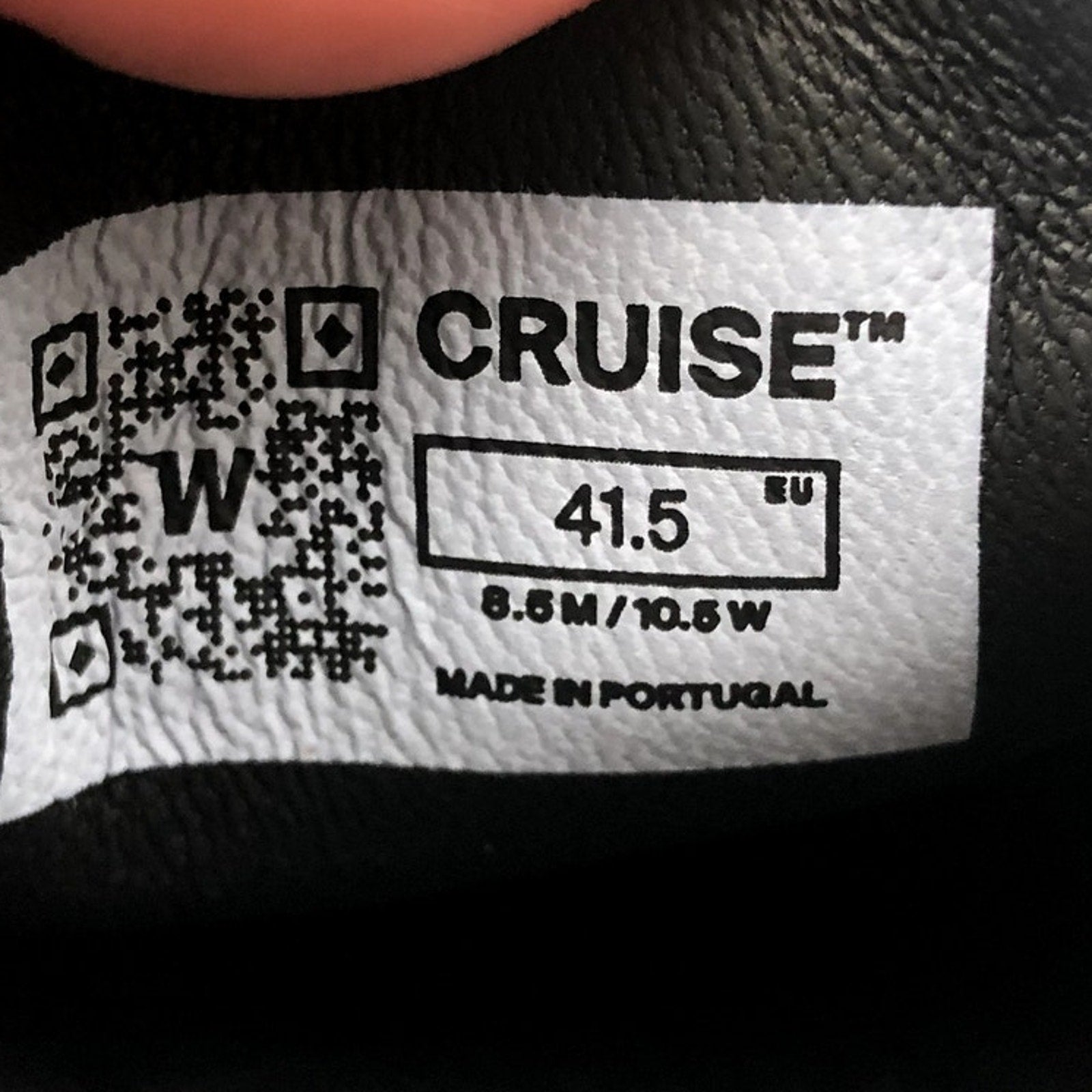 Wolf & Shepherd Cruise Ace Sneakers Mens 8.5 Womens 10.5 Black Leather NIB