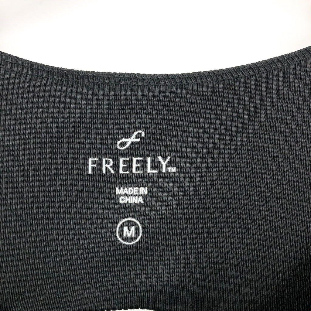 FREELY Women's Activewear Dress Medium Black Cut Out Back NWOT