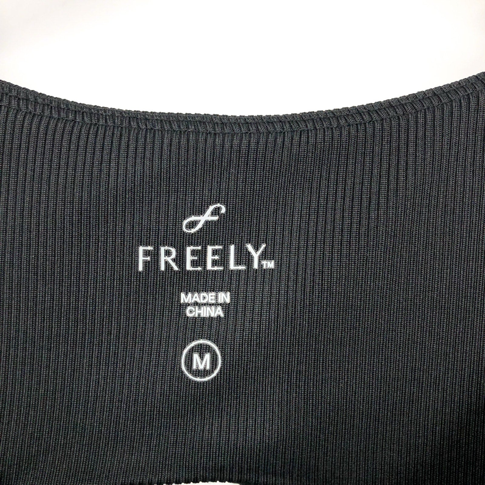 FREELY Women's Activewear Dress Medium Black Cut Out Back NWOT