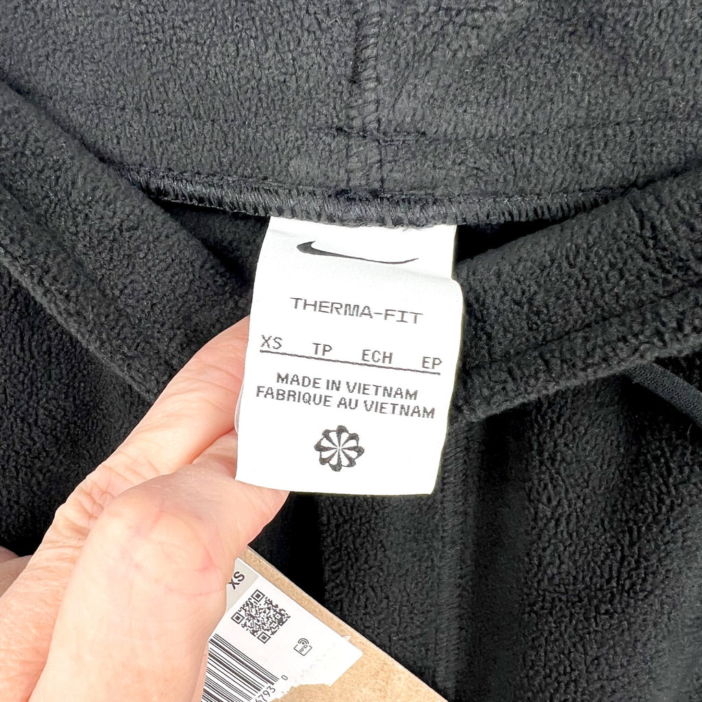 NIKE Women's Thermal Fit Fleece Polar Joggers XS Black Sweatpants NWT