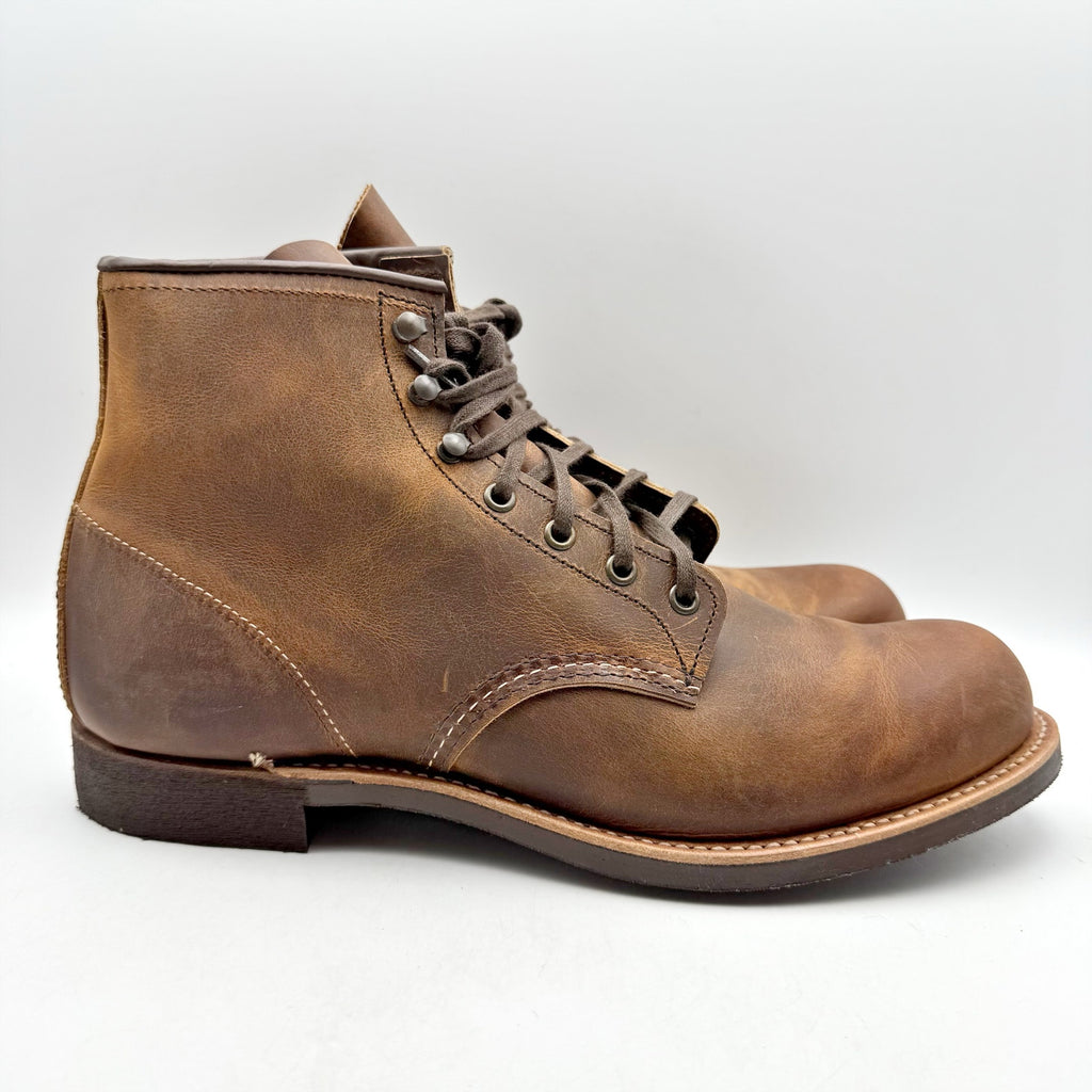 Red Wing Mens Blacksmith 6" Boots US 11D Tan Copper Rough & Tough Leather NIB