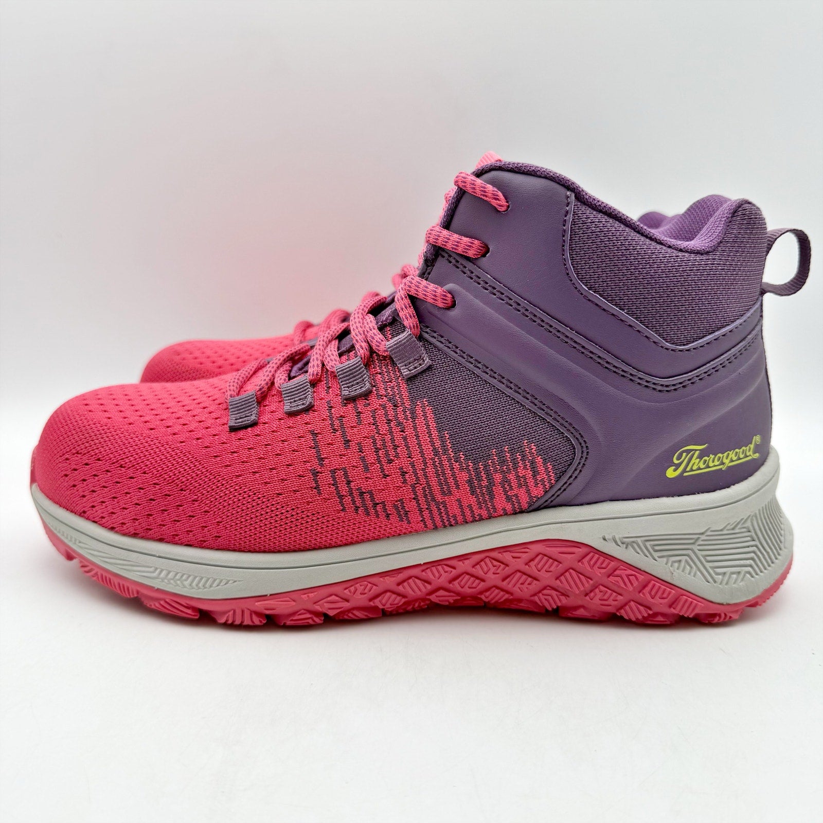 Thorogood Womens AST Mid Work Shoes US 10 M Pink Purple SR Boots NIB