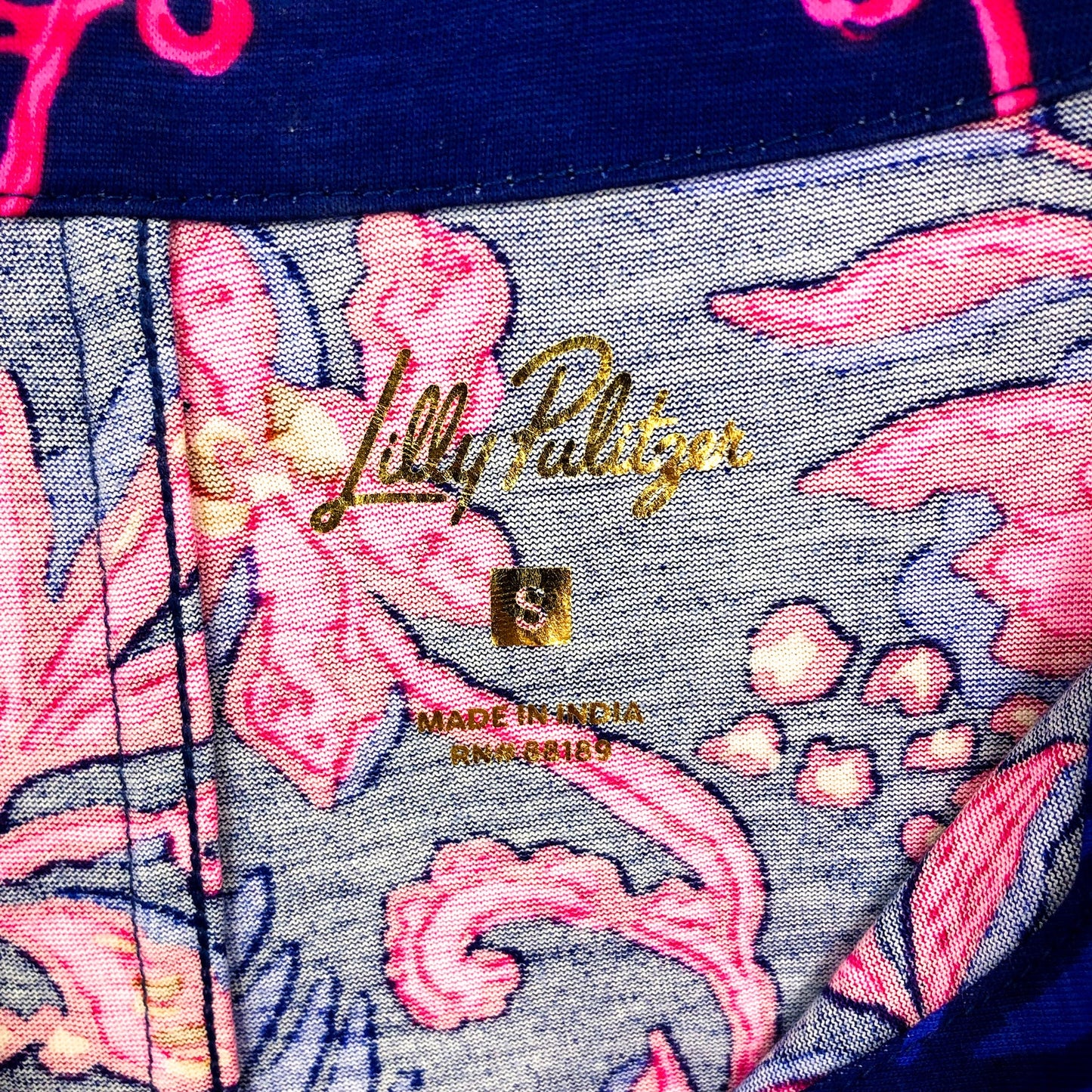 LILLY PULITZER Women's Cath Dress Small Blue Pink Never Ending Summer