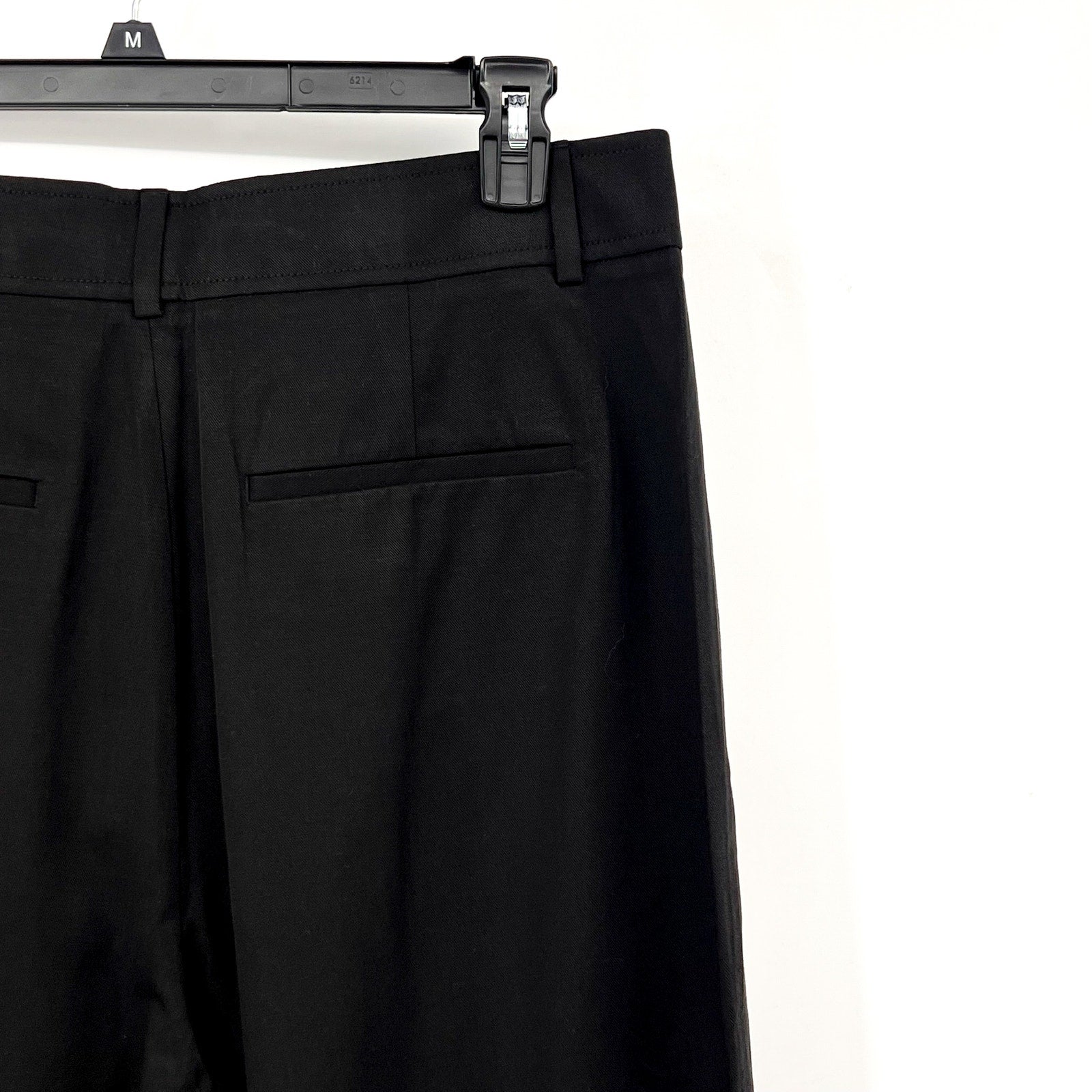 Everlane Womens The Way-High Drape Pants Size 14 30" Inseam Pleated Black NWT