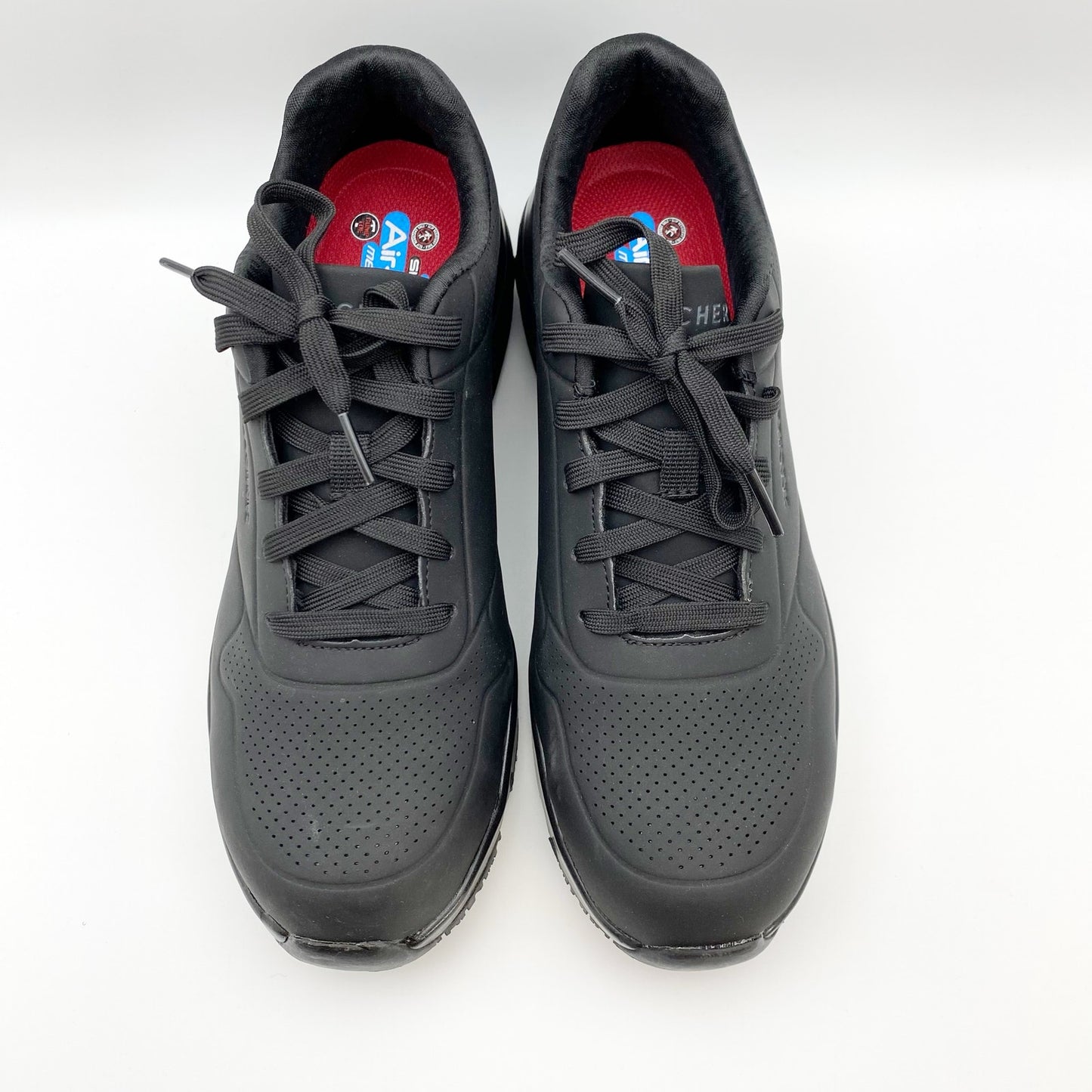 Skechers Work Womens Uno Deloney Shoes Size 9.5 Black Comp Toe NMT SR NIB