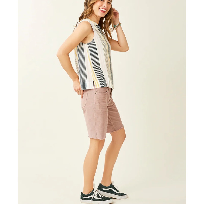 CARVE DESIGN Women's Oahu 10" Shorts Size 2 Pink Beige Corduroy Stretch NWT