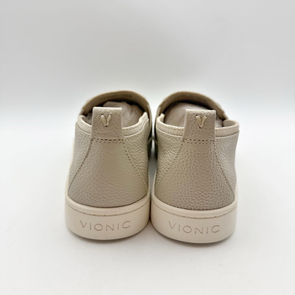 Vionic Womens Cambria Slip On Casual Loafers Size 7 Oatmeal Beige Leather NIB