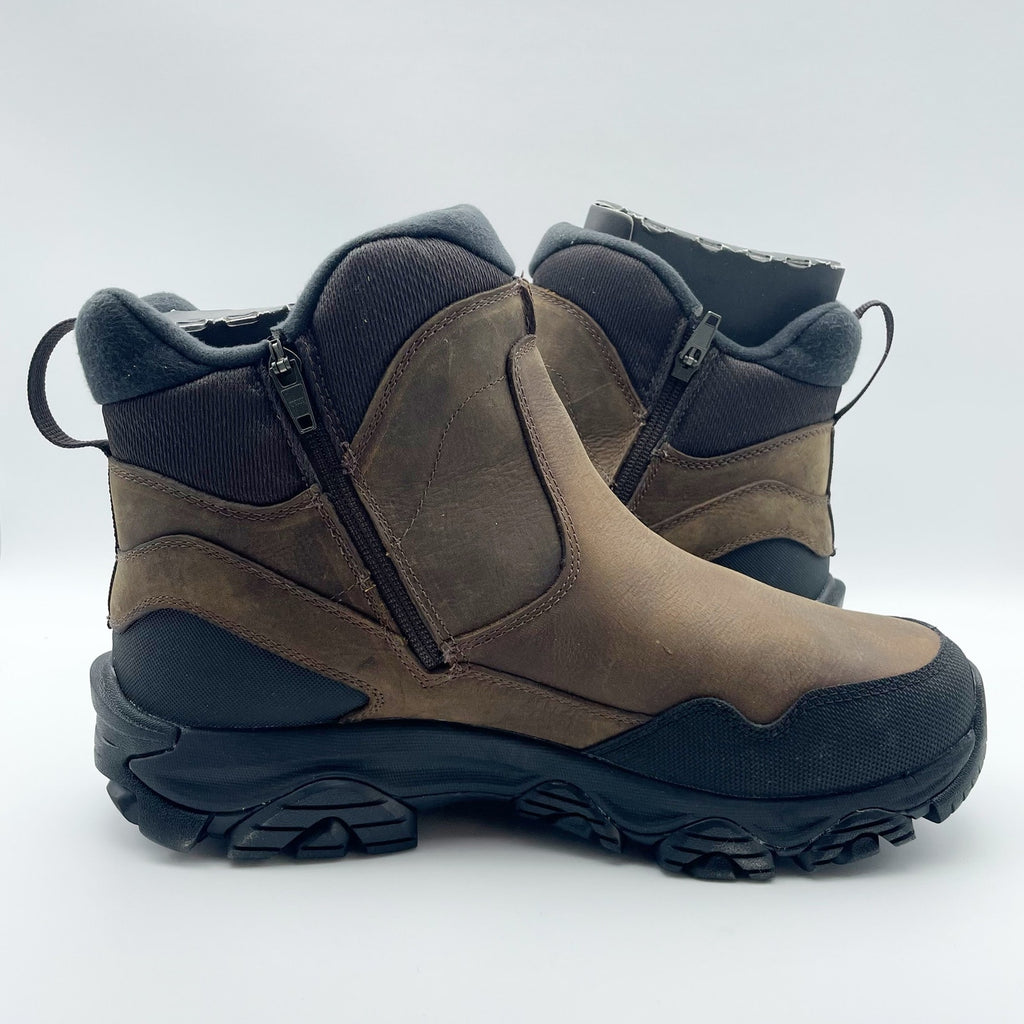Merrell Mens Coldpack 3 Thermo Tall Zip Boots 10.5 M Brown Waterproof NWOB