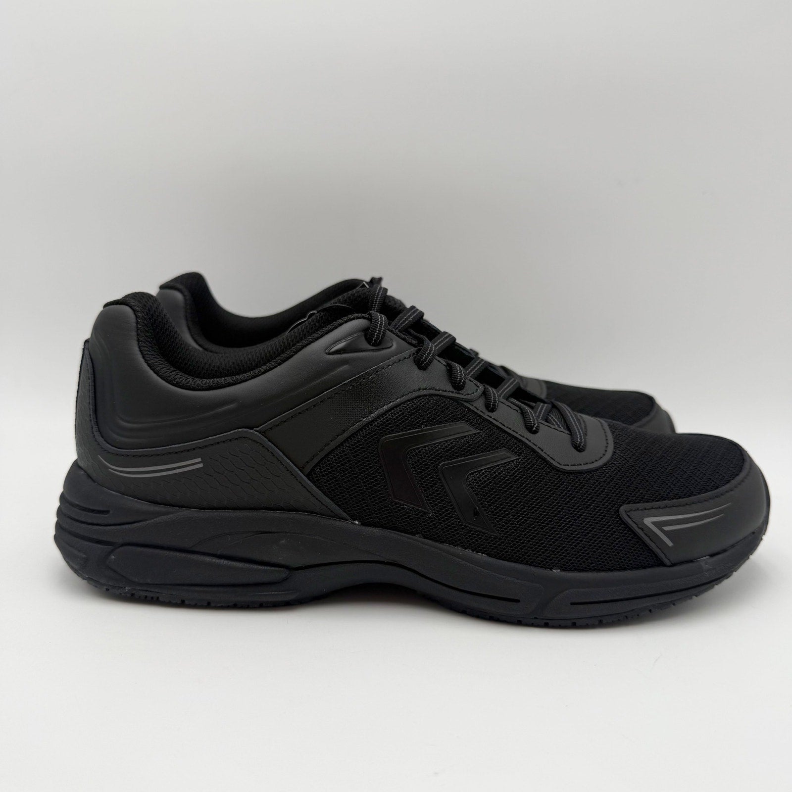 Dr. Scholls Womens Blaze Work Sneakers Size 10 M Black Leather SR NIB