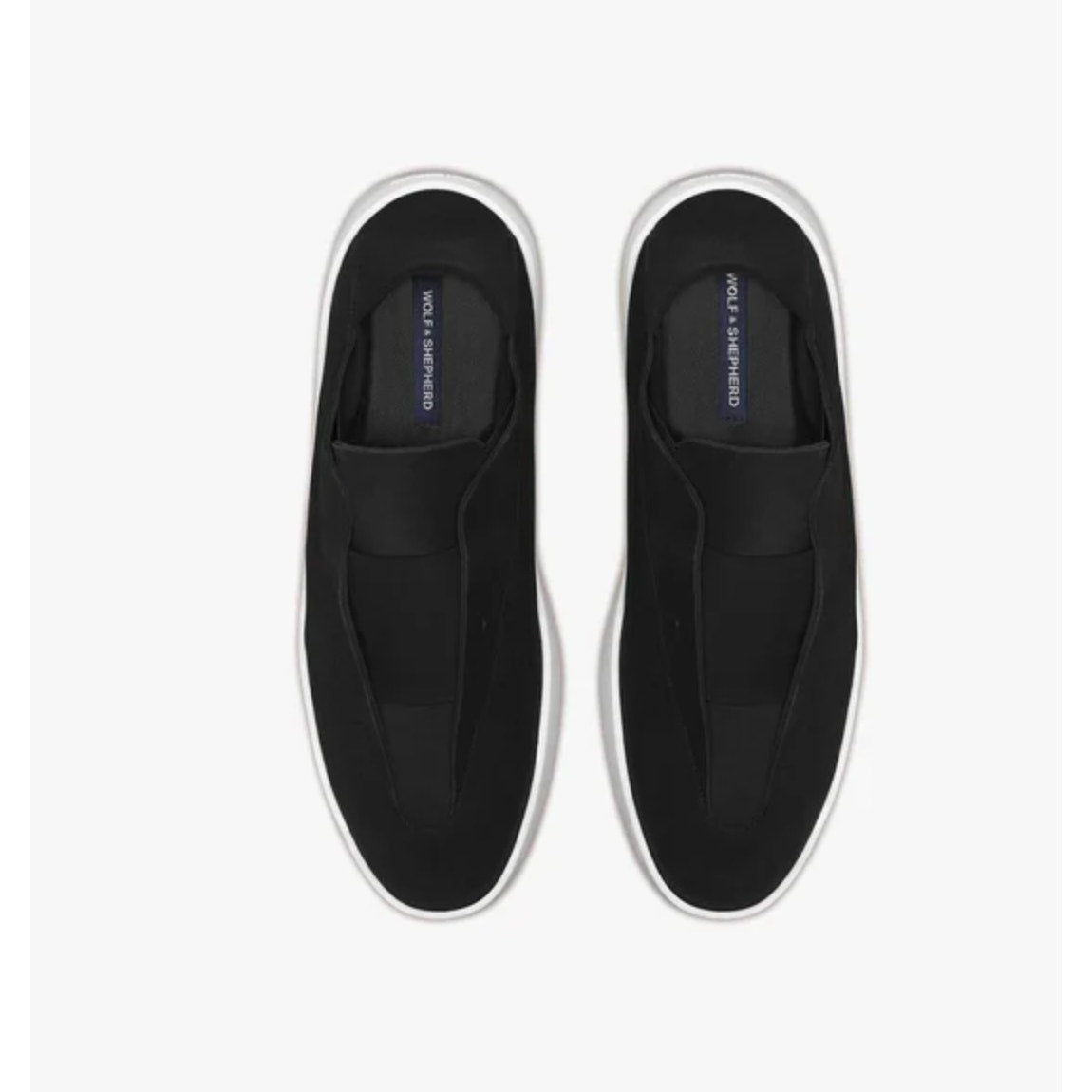 Wolf & Shepherd Cruise Ace Slip On Sneaker Mens 7.5 Womens 9 Black Leather NIB