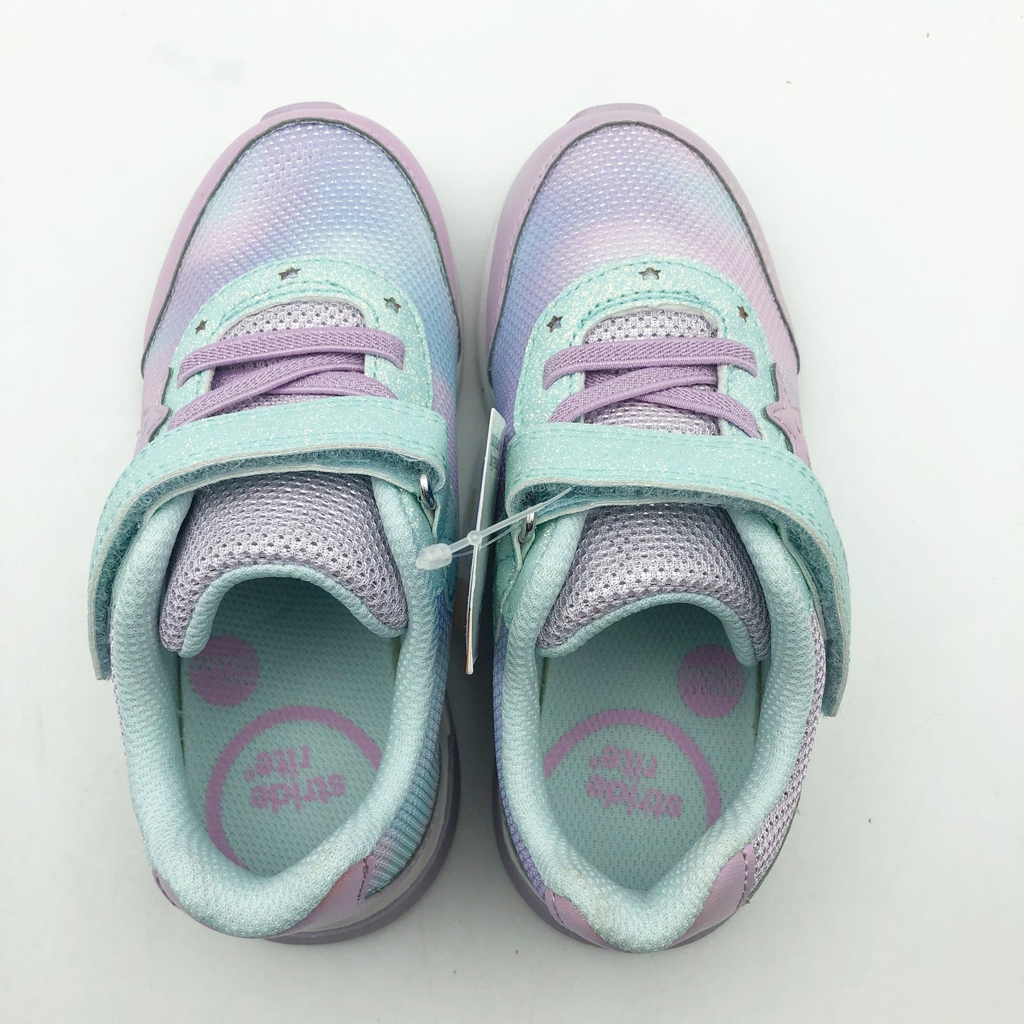 Stride Rite Girl SR Starlight Aqua Sneakers 10 Wide Toddler Shoes Turquoise NIB