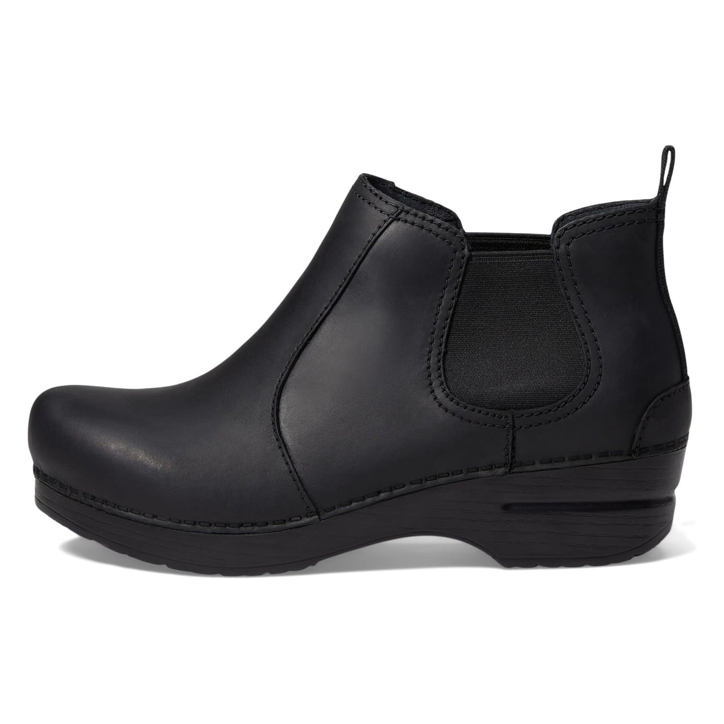 Dansko Womens Frankie Bootie EU Size 36 US 5.5-6 Black Leather Ankle Slip On NIB