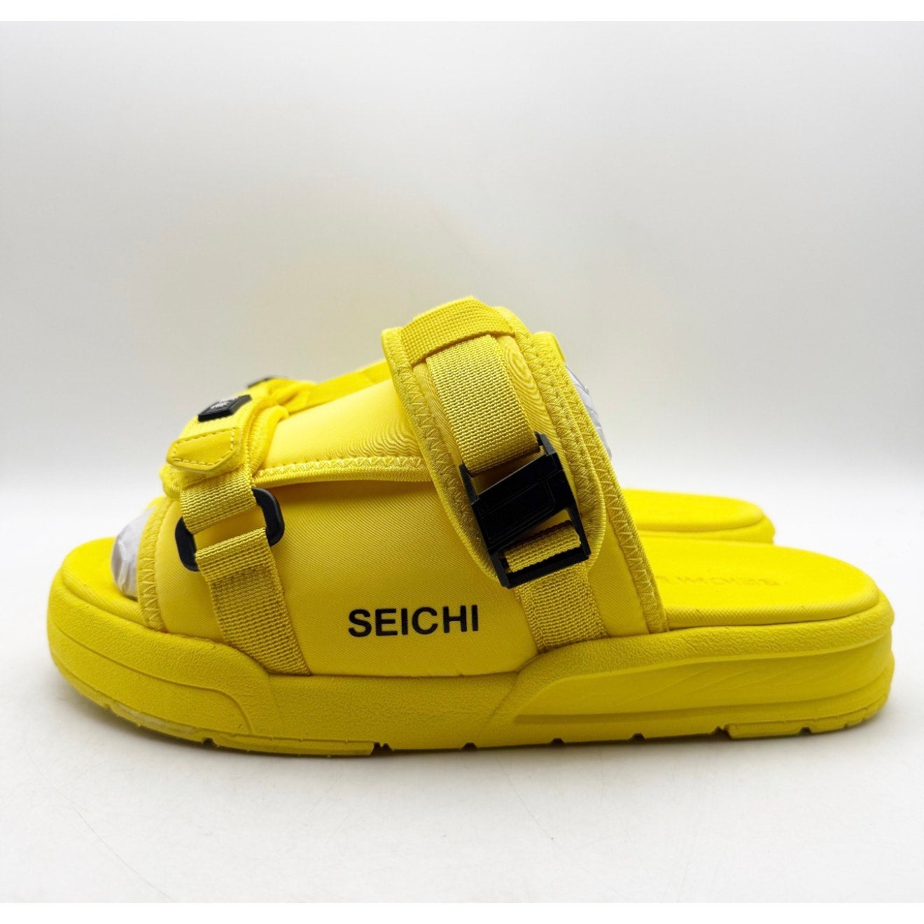 Seichi Mens Yoroi V2 Slide Sandals Size 8 EU 41 Luminate Yellow NIB