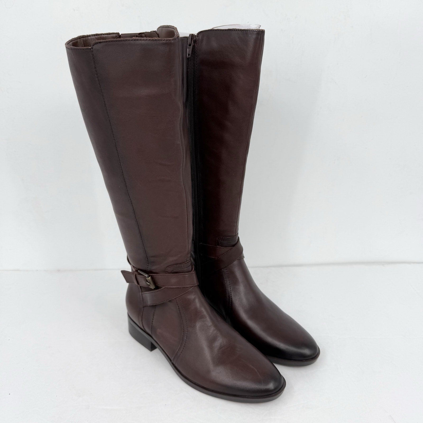 Naturalizer Womens Rena Knee High Boots US 6.5 M EU 36.5 Brown Leather NIB