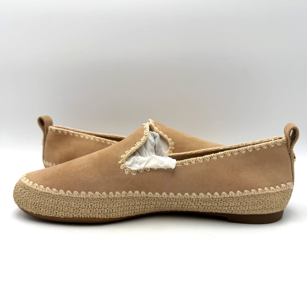 Cole Haan Womens Cloudfeel Asbury Espadrille Loafers Size 10.5 Tan Suede NIB