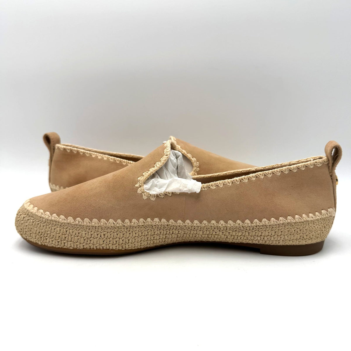 Cole Haan Womens Cloudfeel Asbury Espadrille Loafers Size 10.5 Tan Suede NIB