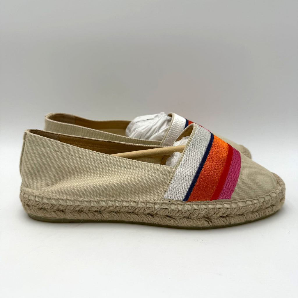 Castaner DVF Womens Klea Espadrille Flats Size 7 EU 37 Cream Pink Ribbon NWOB
