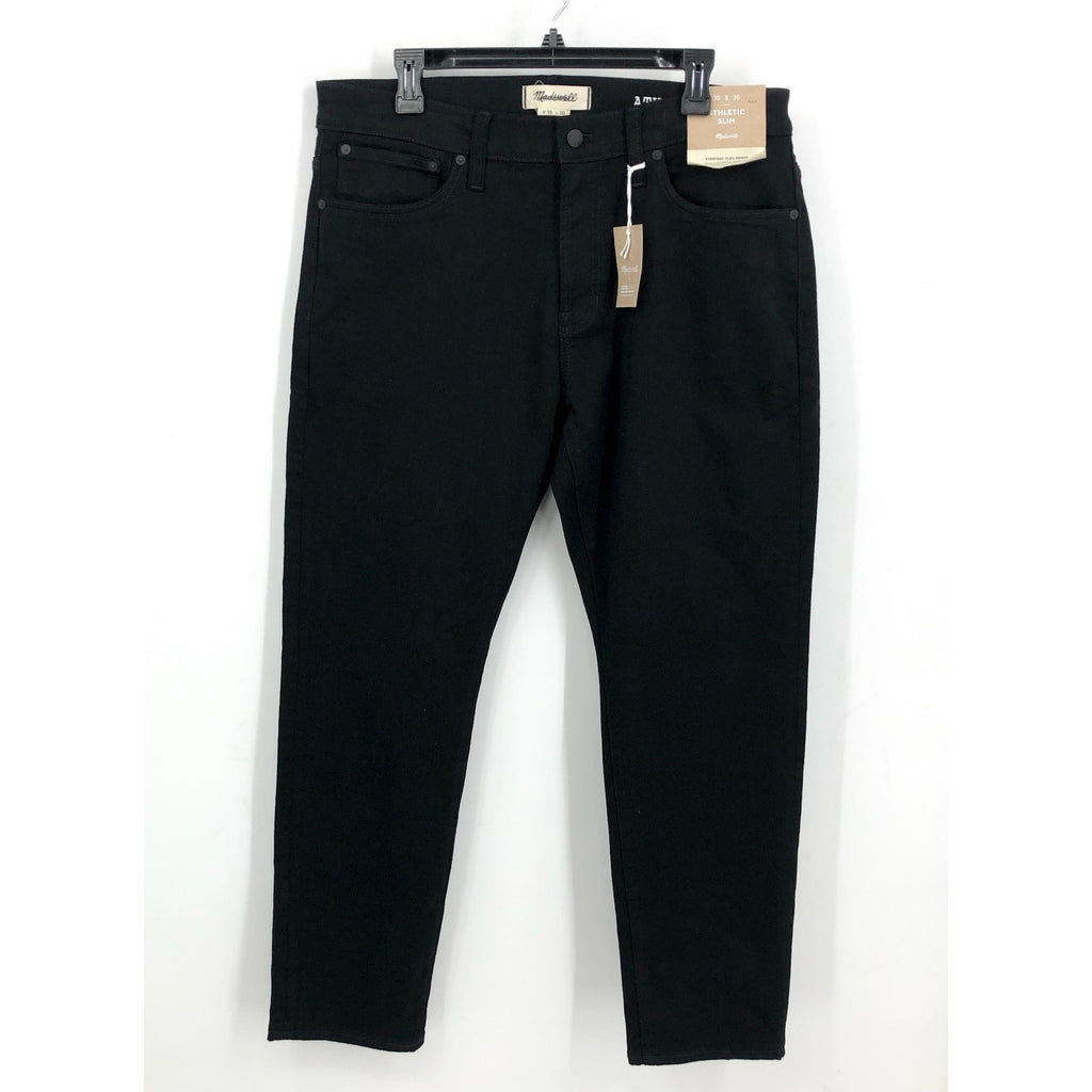 MADEWELL Men's Athletic Slim Jeans 35x30 Black Bainhart COOLMAX ND478 NWT