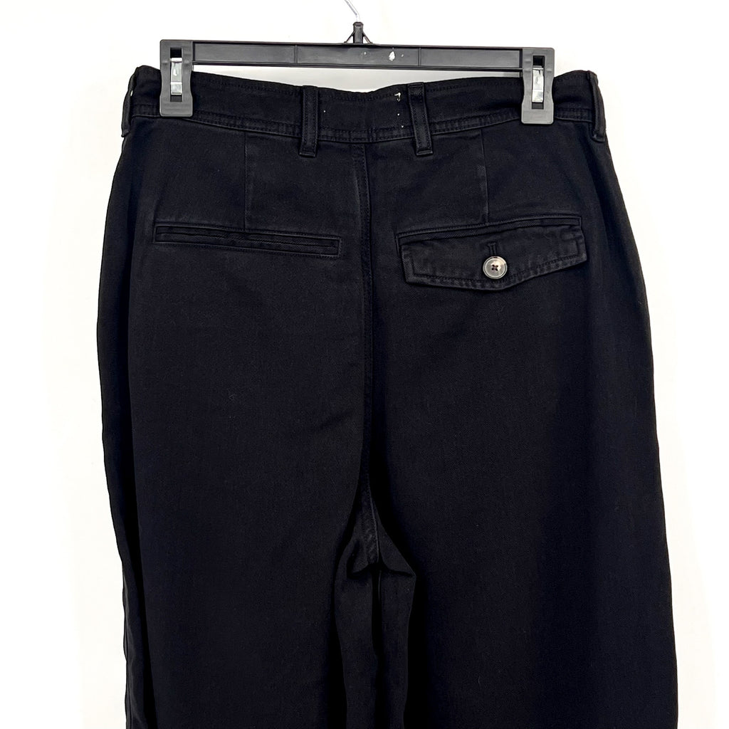 EVERLANE Women's The Relaxed Chino Pants Size 2 Black Buttersoft Barrel Fit NWT