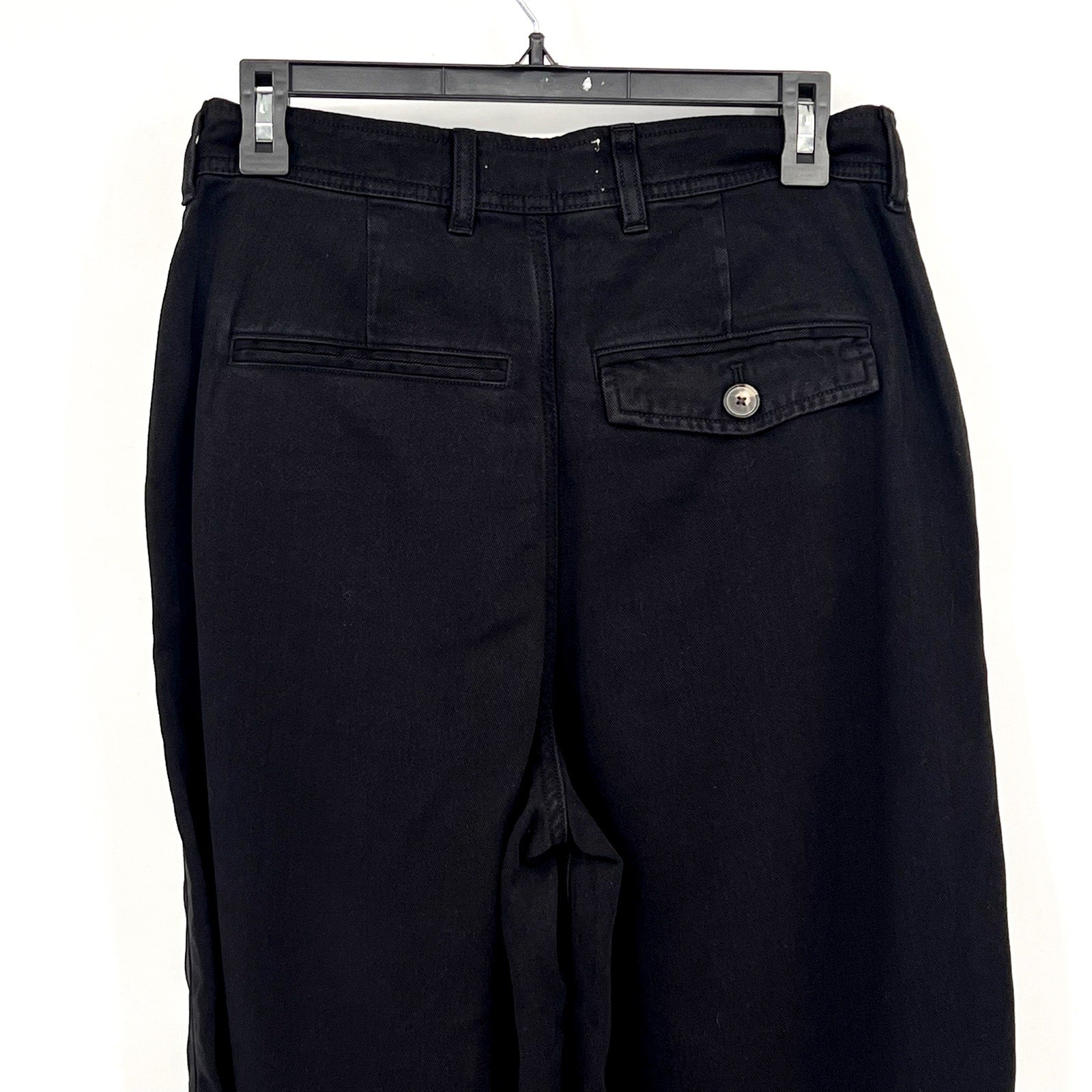 EVERLANE Women's The Relaxed Chino Pants Size 2 Black Buttersoft Barrel Fit NWT
