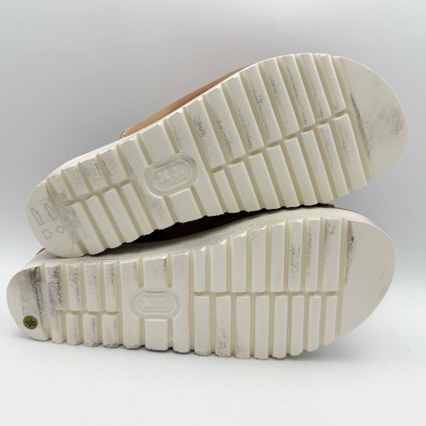 Bed Stu Womens Fairlee II Platform Sandals US 7 EU 37 Tan Rustic Leather NIB