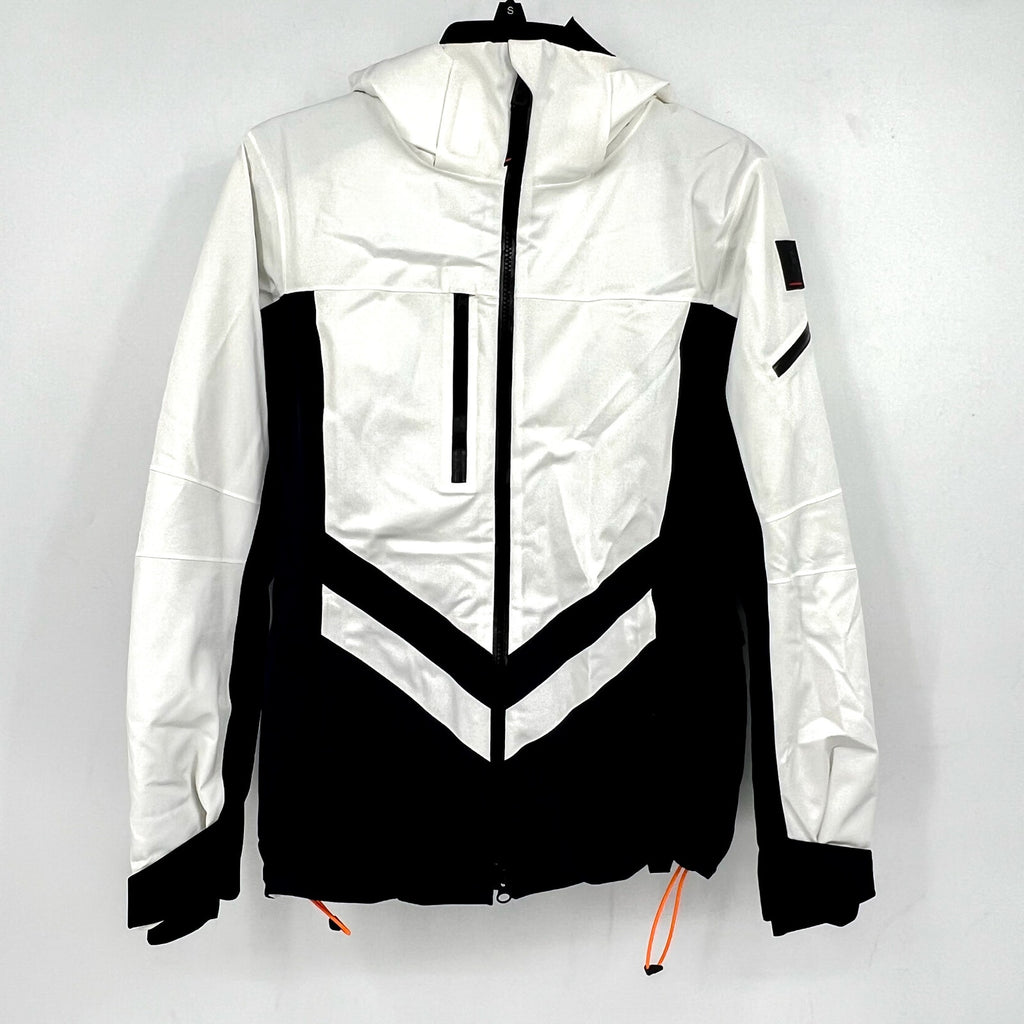 BOGNER Women's Dalya Hooded Two Tone Ski Jacket US 4 Small Off White WP NWOT