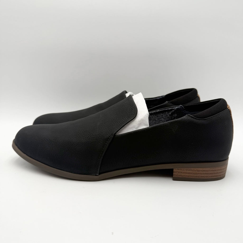Dr. Scholls Womens Rate Loafers Size 11 Wide EU 42 Black Slip On NIB