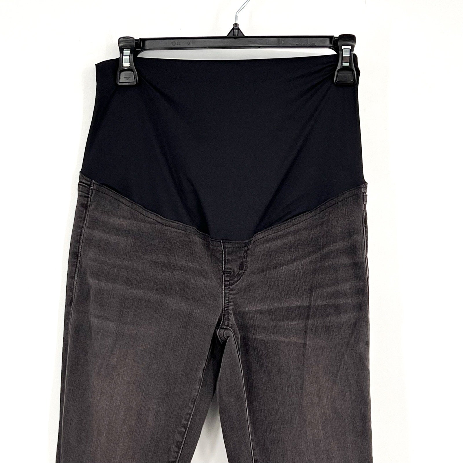 MADEWELL Maternity Over-the-Belly Skinny Jeans Size 25 Black Sea G7394 NWOT