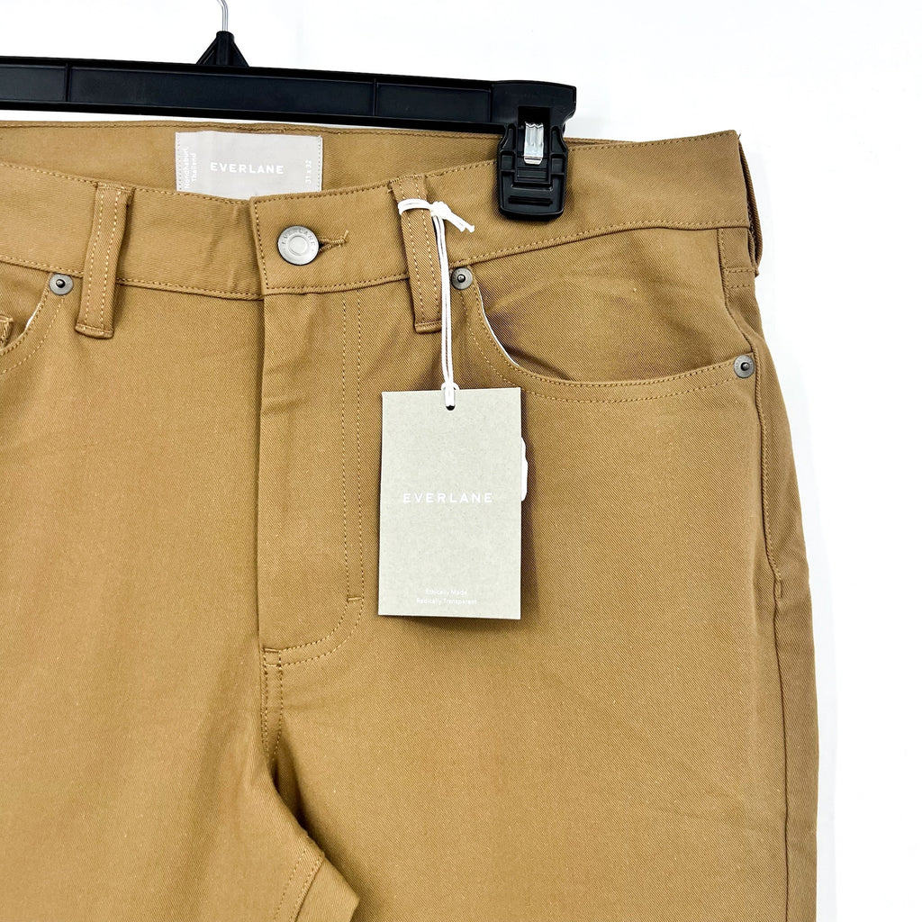 EVERLANE Men's The Performance 5-Pocket Pants 31x32 Tan Stretch NWT