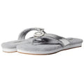Jack Rogers Womens Rosie Flip Flop Sandals Size 8.5 M Silver Grey NWOB