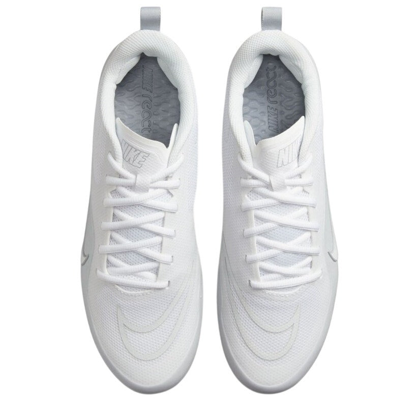 Nike Mens Alpha Huarache 8 Pro LX Lacrosse Cleats US 10 White Athletic NWOB