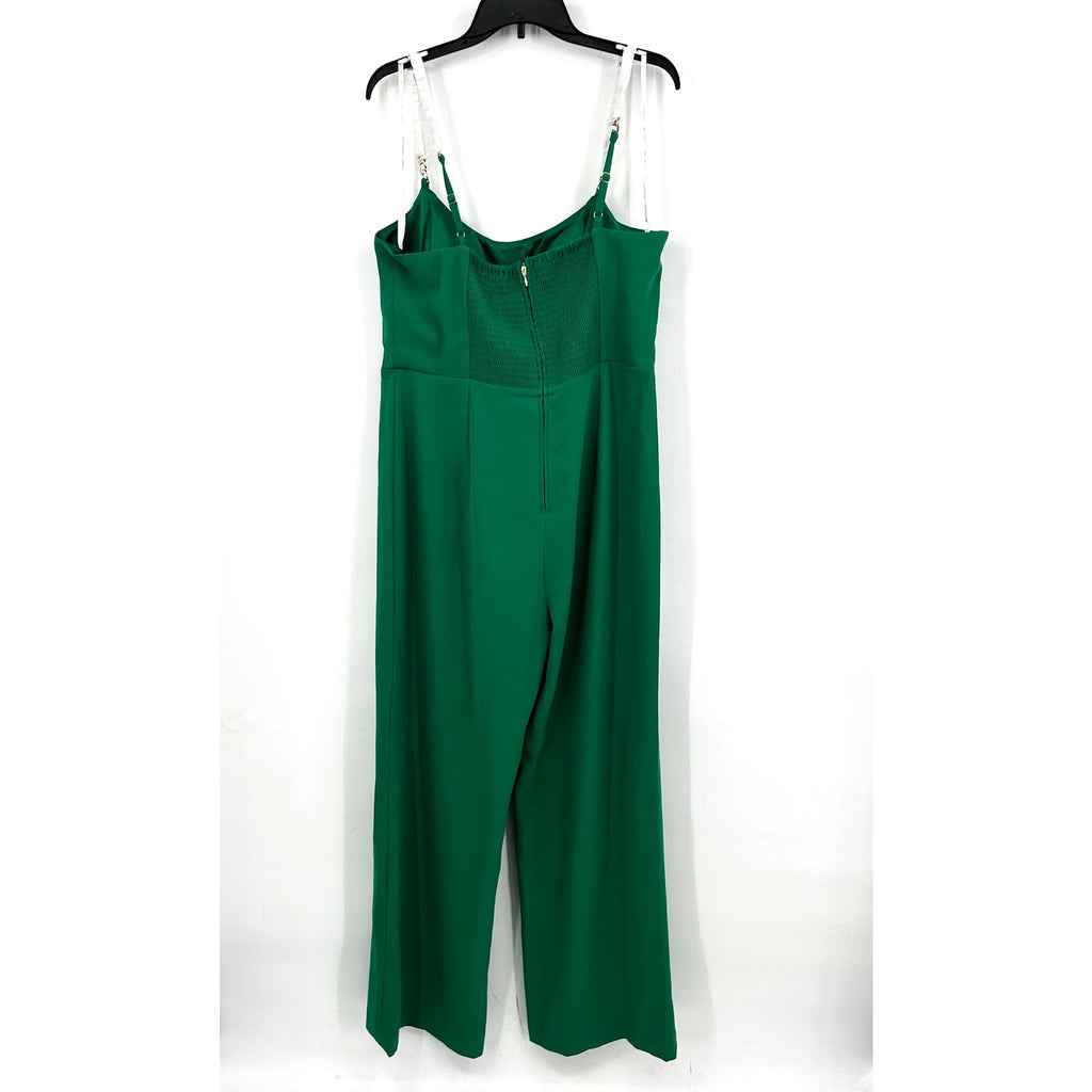 LILLY PULITZER Women's Zemira Sleeveless Jumpsuit Size 16 Green Fiddle Leaf NWT