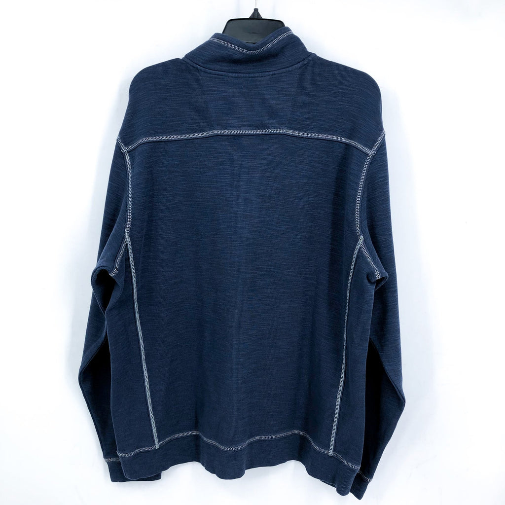 TOMMY BAHAMA Men's Tobago Bay Half Zip Sweatshirt XL Island Navy Blue NWT
