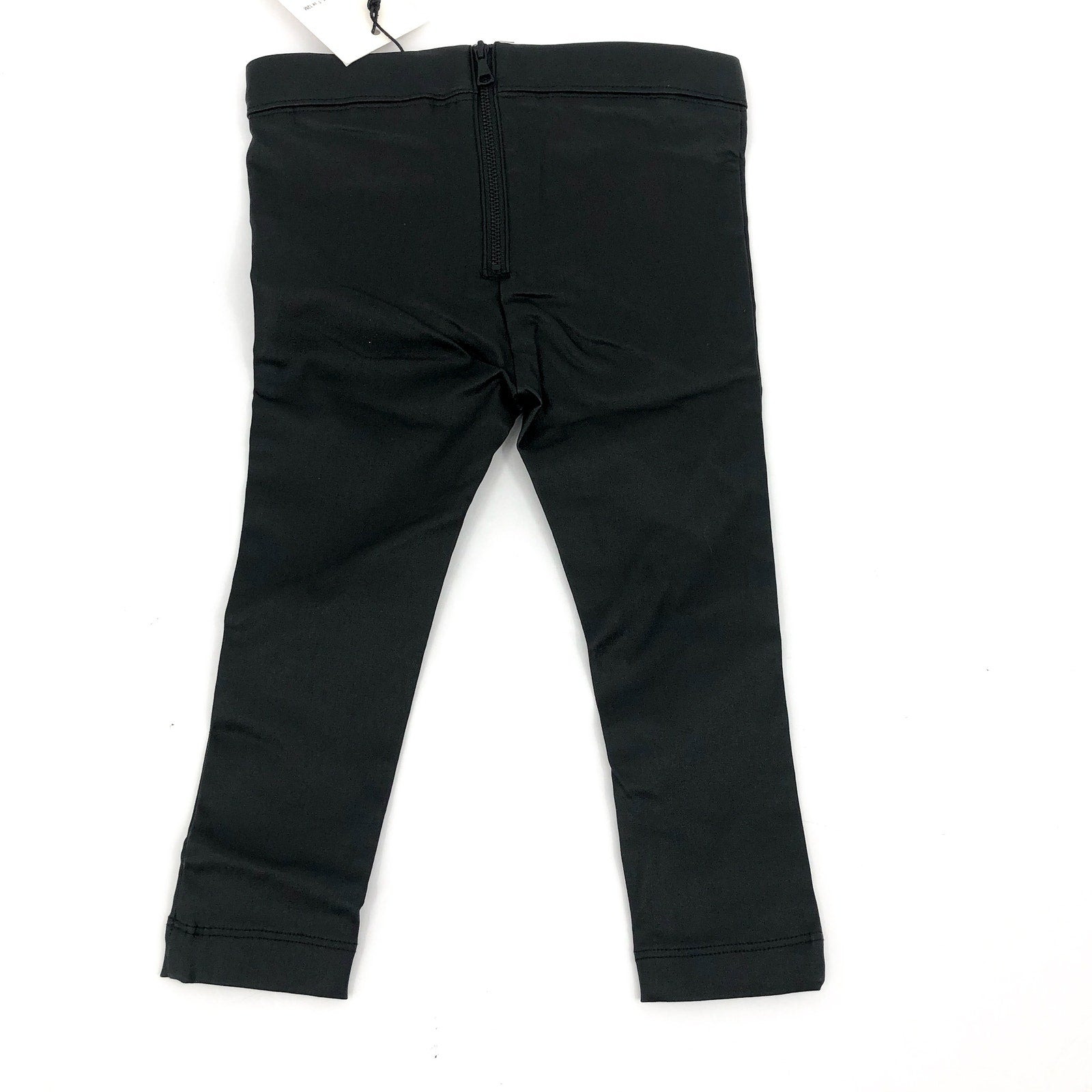 BARDOT JUNIOR Baby Raven Leggings 12-18 Months Black Zipper Back NWT